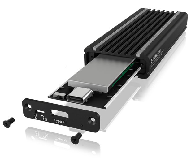 ICY BOX Obudowa do dysku M.2 NVMe (RGB) - 601767 - zdjęcie 3
